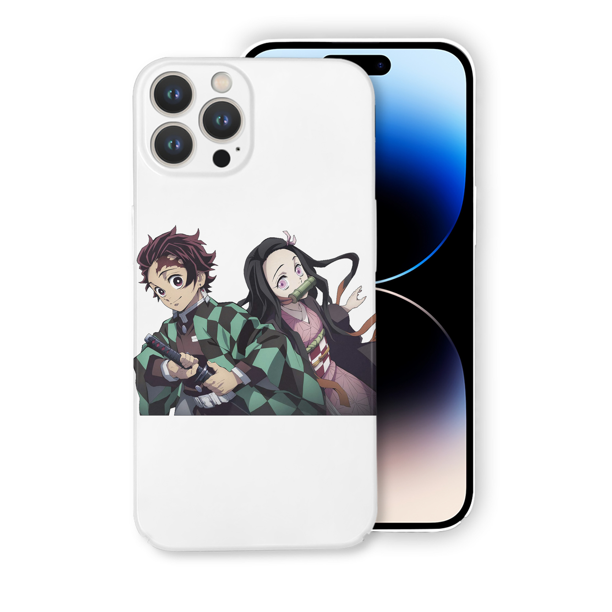 （画像用） 鬼滅の刃（きめつのやいば）竈門 禰󠄀豆子／かまど ねずこ Kamado Nezuko 【iPhone 14シリーズ対応】ハードケース